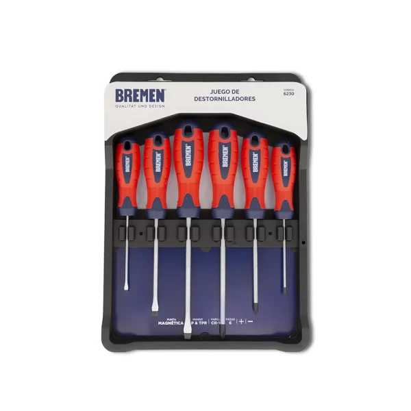Juego Destornilladores Combinados Bremen 6230 6 Piezas
