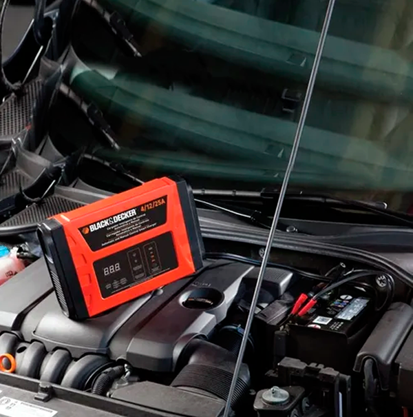 Cargador Bateria Inteligente 25a Black & Decker Auto Moto BC25-AR