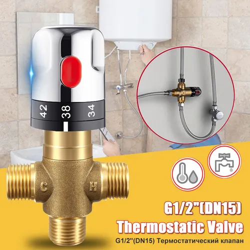 Valvula Mezcladora Termostatica 1/2 Para Termotanque Solar