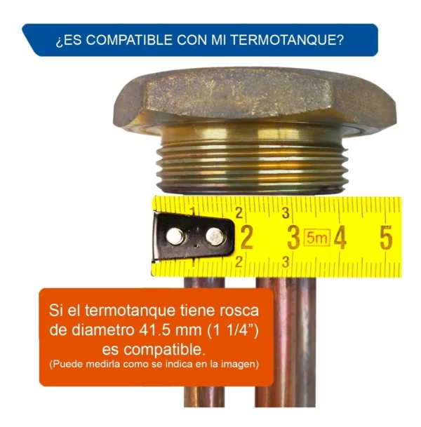 Resistencia 1500 W + Termostato Termo Electrico Señorial